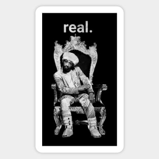 Royal Laughter: King Katt Williams on Throne Sticker